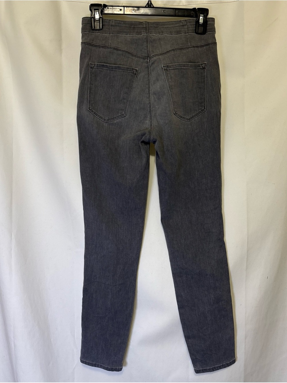 J Brand High-Rise Button-Front Charcoal Jeans - Picture 3 of 12